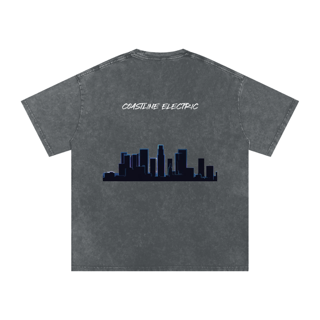Coastline Electric base Oversized Cotton T-Shirt