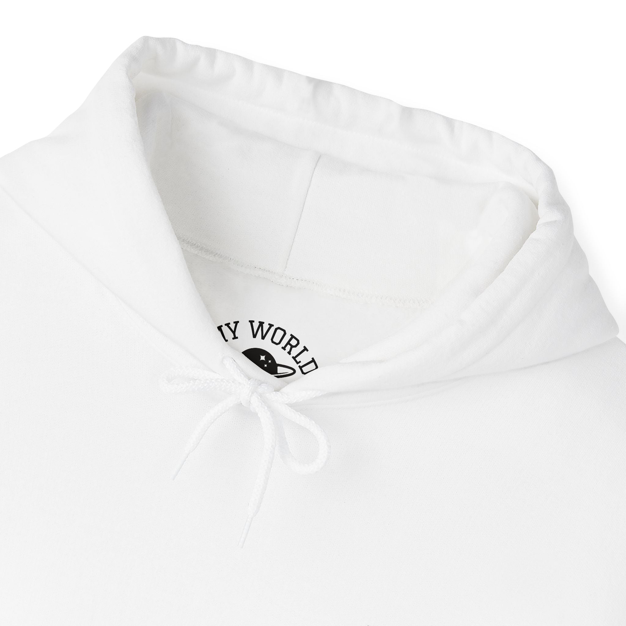 Classic White Hoodie with Small Yellow 'Slammin'' Logo