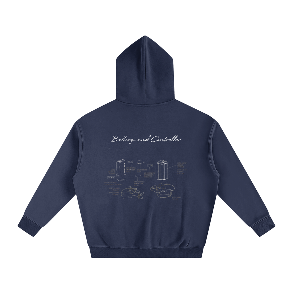 Battery and Controller Diagram Hoodie