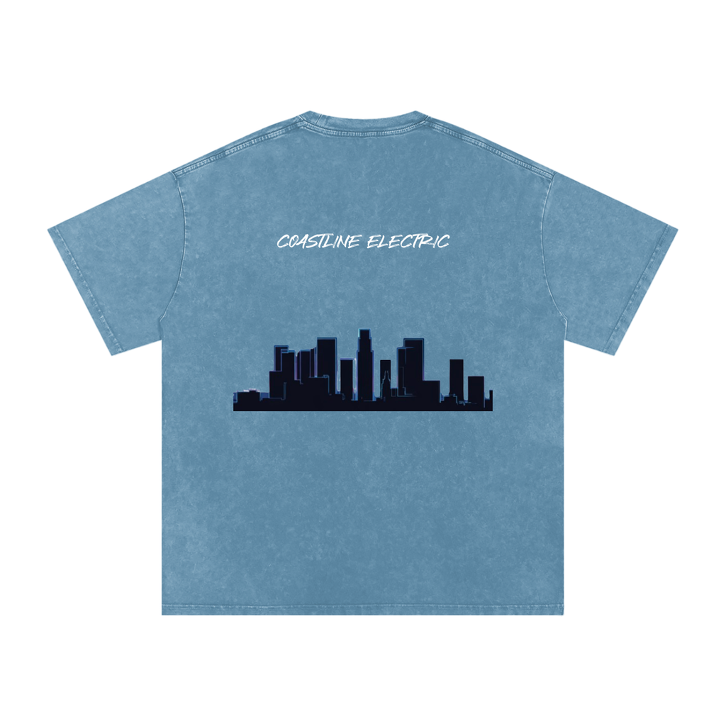 Coastline Electric base Oversized Cotton T-Shirt