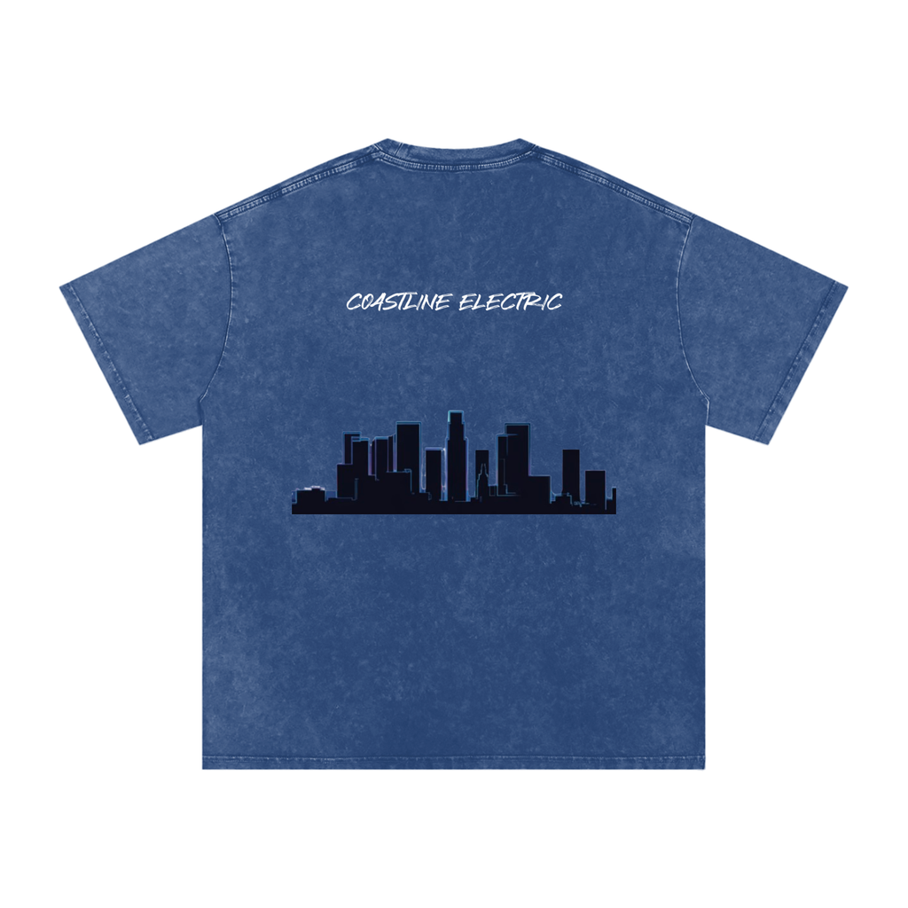 Coastline Electric base Oversized Cotton T-Shirt