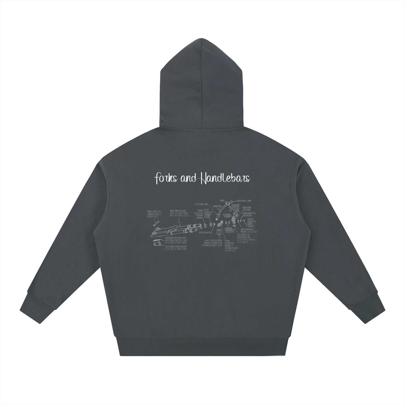 Forks and Bars Diagram Hoodie