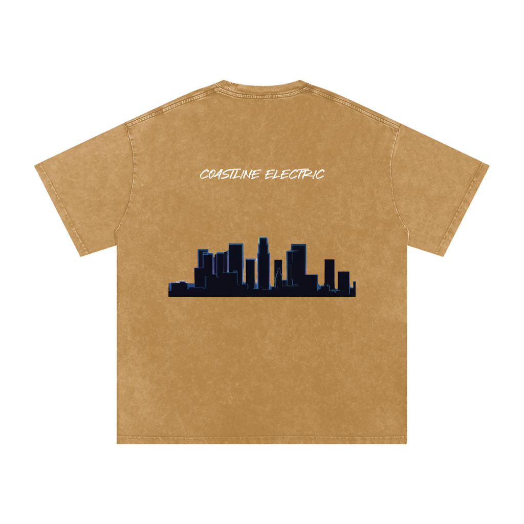 Coastline Electric base Oversized Cotton T-Shirt