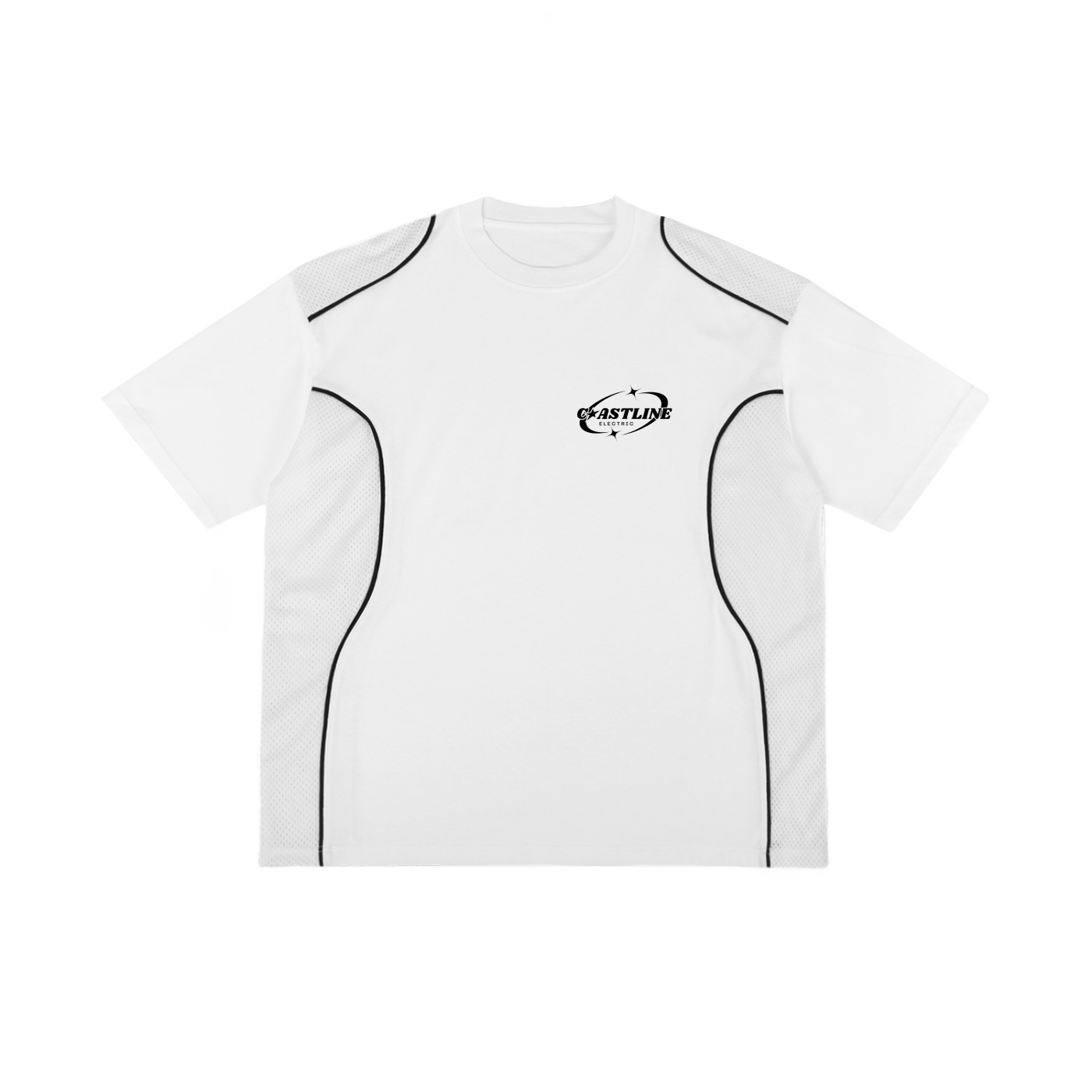 Contrast Piped Panel T-Shirt