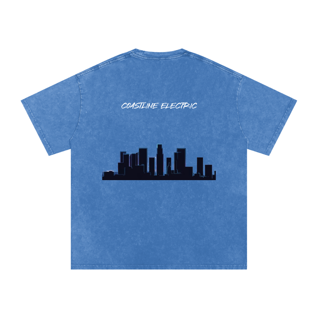 Coastline Electric base Oversized Cotton T-Shirt