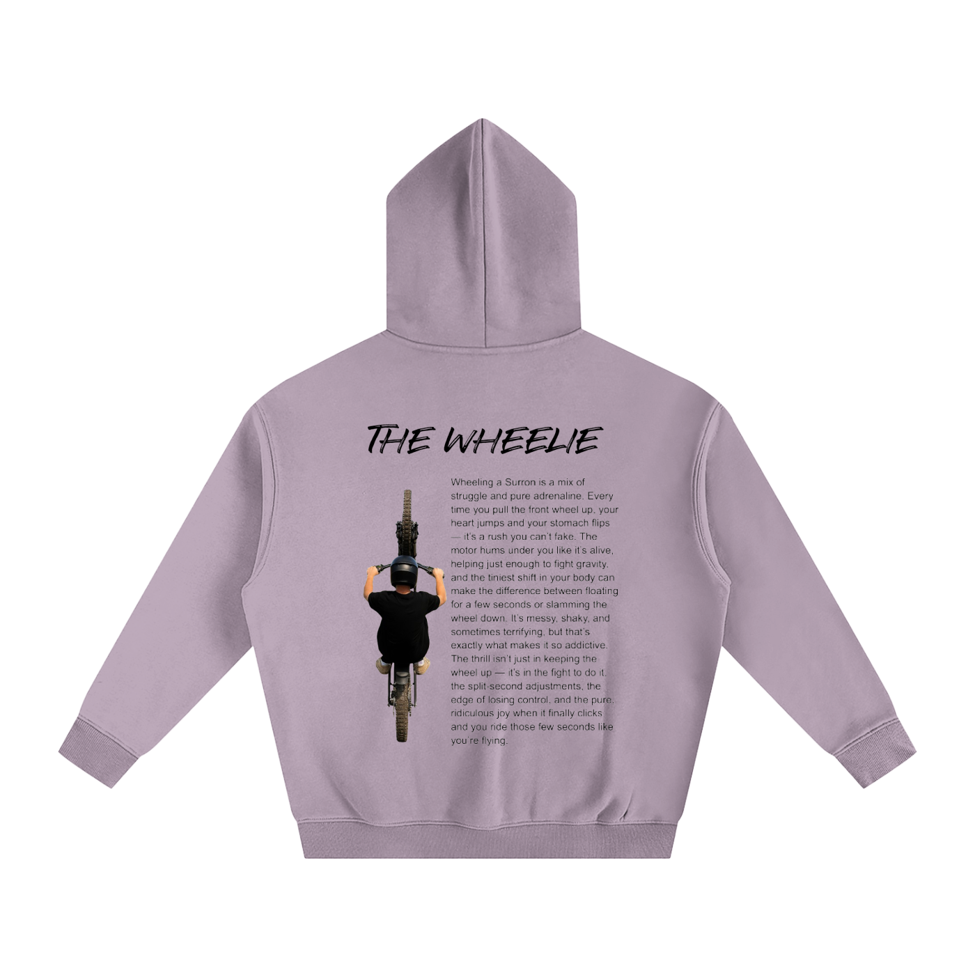 The wheelie Fleeced Hoodie