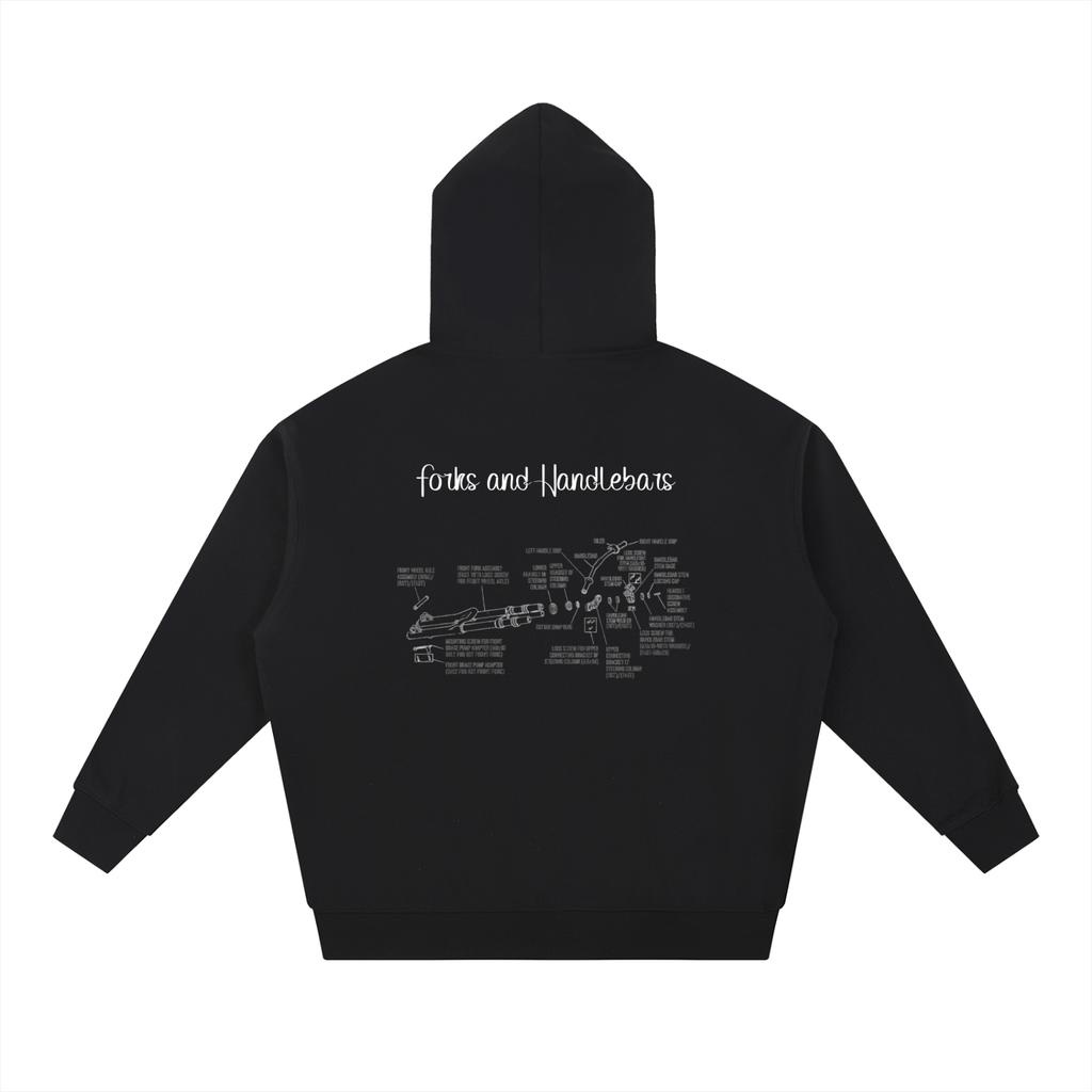 Forks and Bars Diagram Hoodie