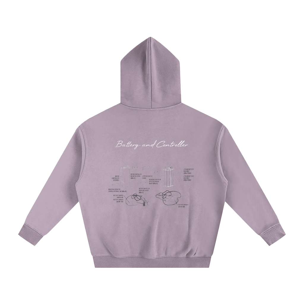 Battery and Controller Diagram Hoodie