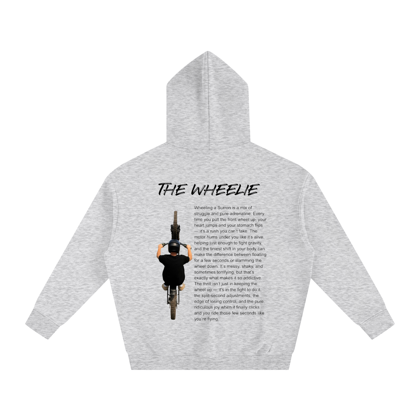 The wheelie Fleeced Hoodie