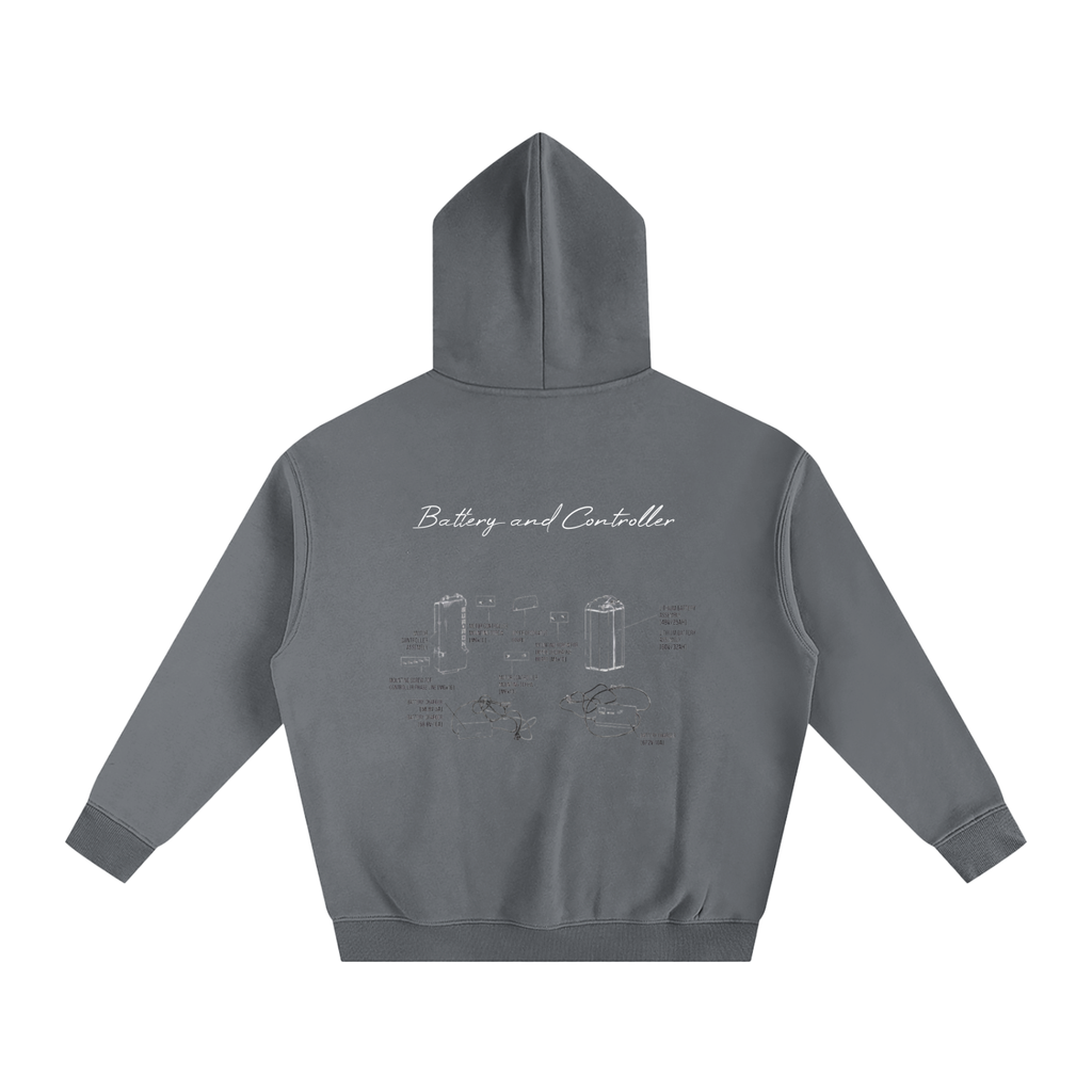 Battery and Controller Diagram Hoodie