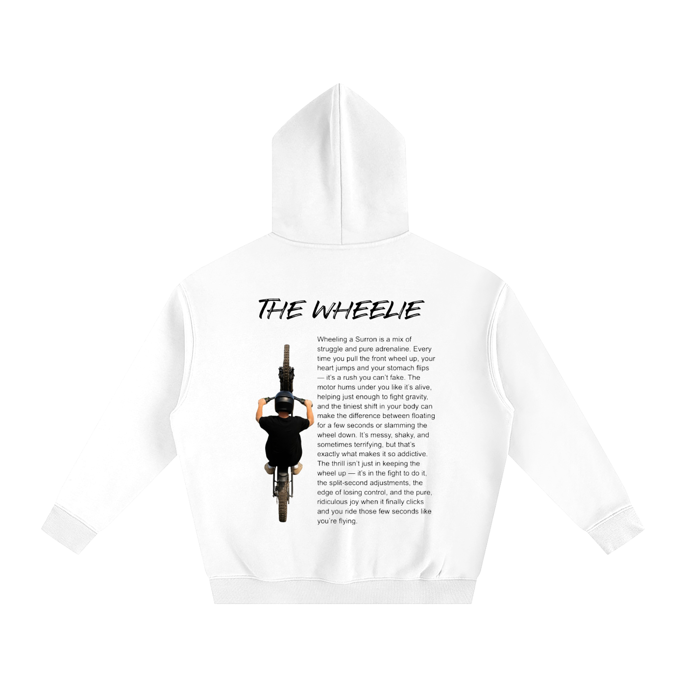 The wheelie Fleeced Hoodie