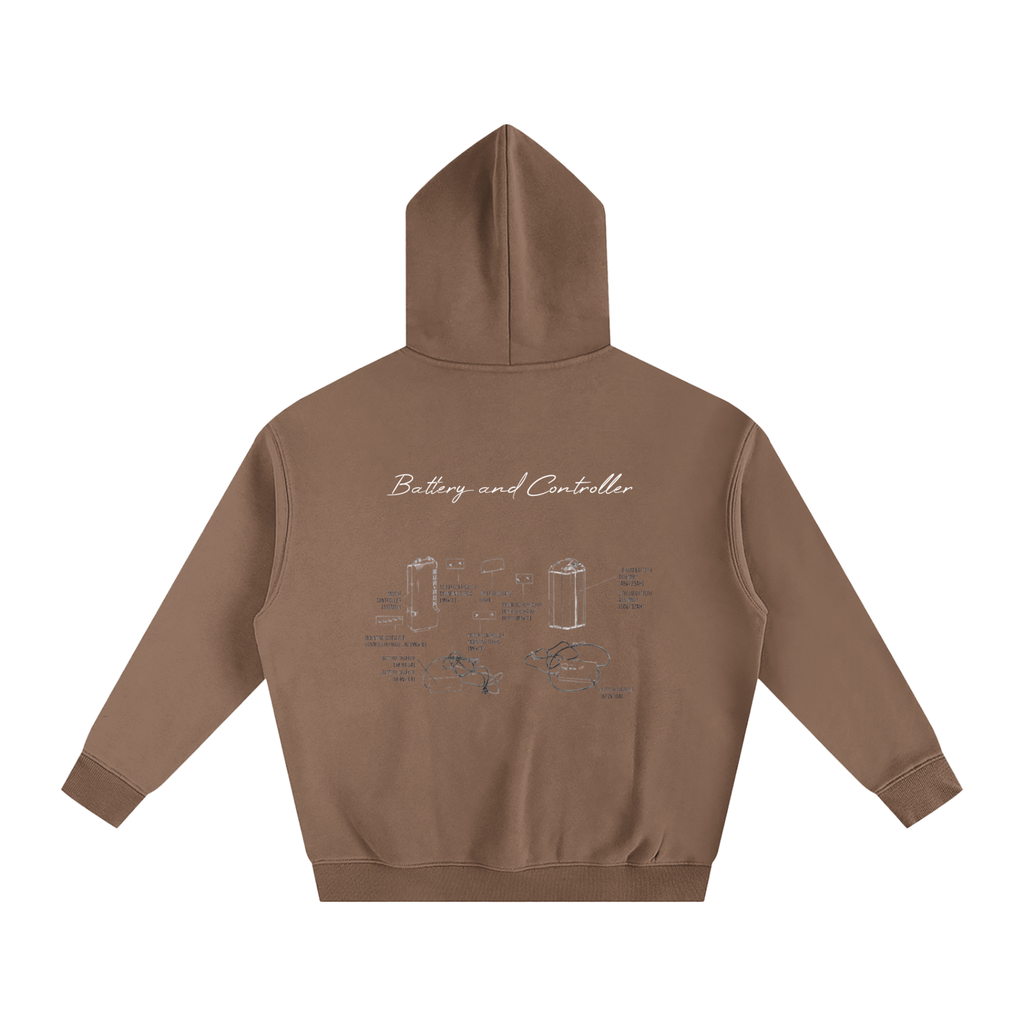 Battery and Controller Diagram Hoodie