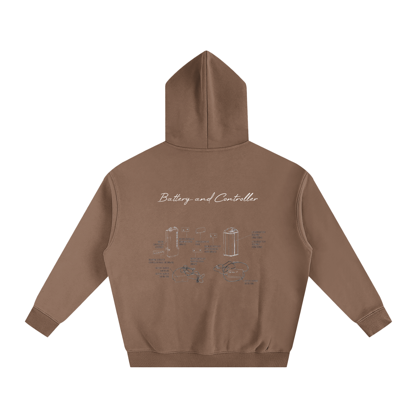 Battery and Controller Diagram Hoodie
