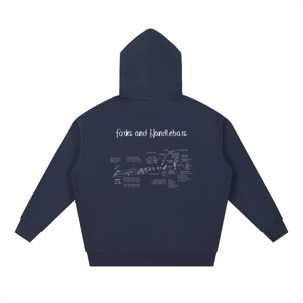 Forks and Bars Diagram Hoodie