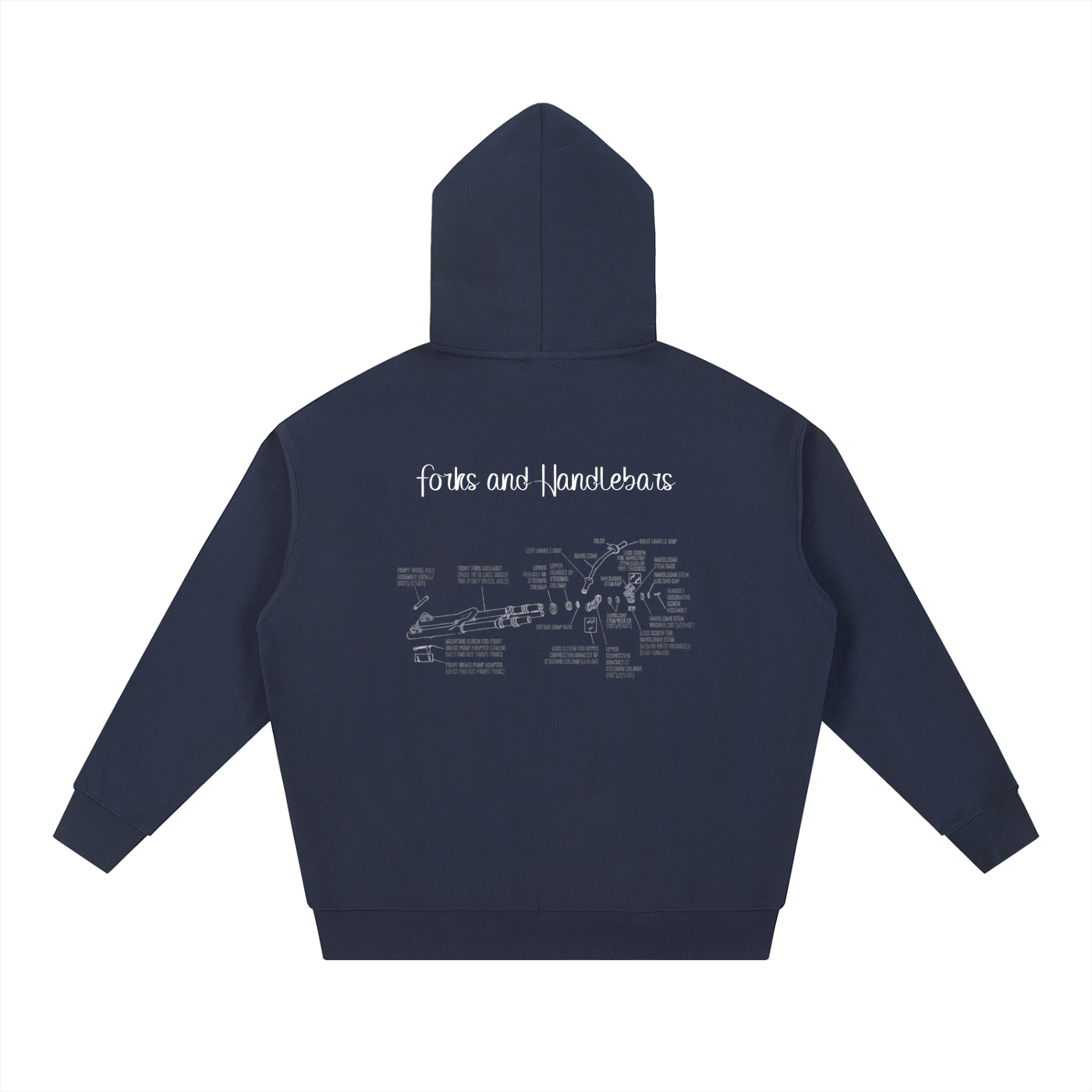 Forks and Bars Diagram Hoodie