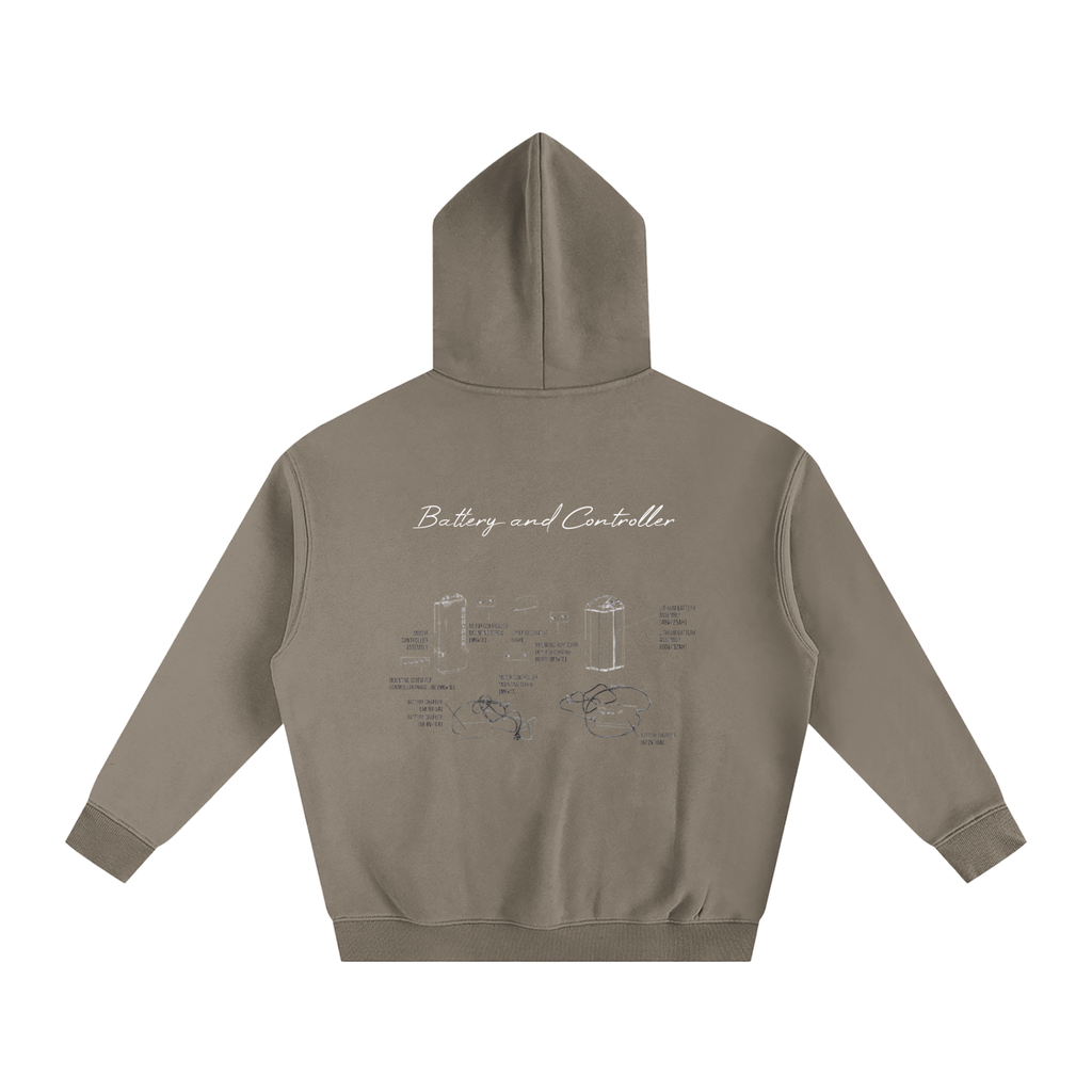 Battery and Controller Diagram Hoodie
