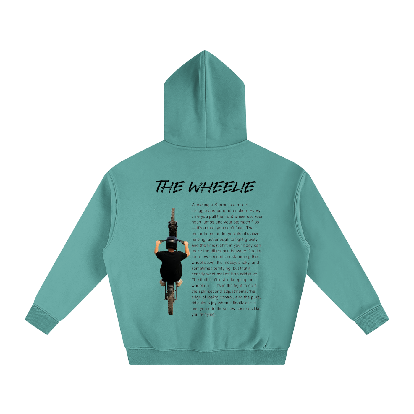 The wheelie Fleeced Hoodie