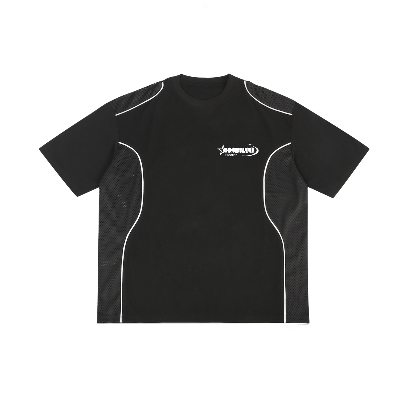 Contrast Piped Panel T-Shirt
