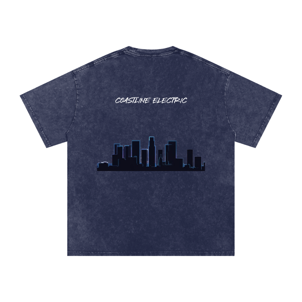 Coastline Electric base Oversized Cotton T-Shirt