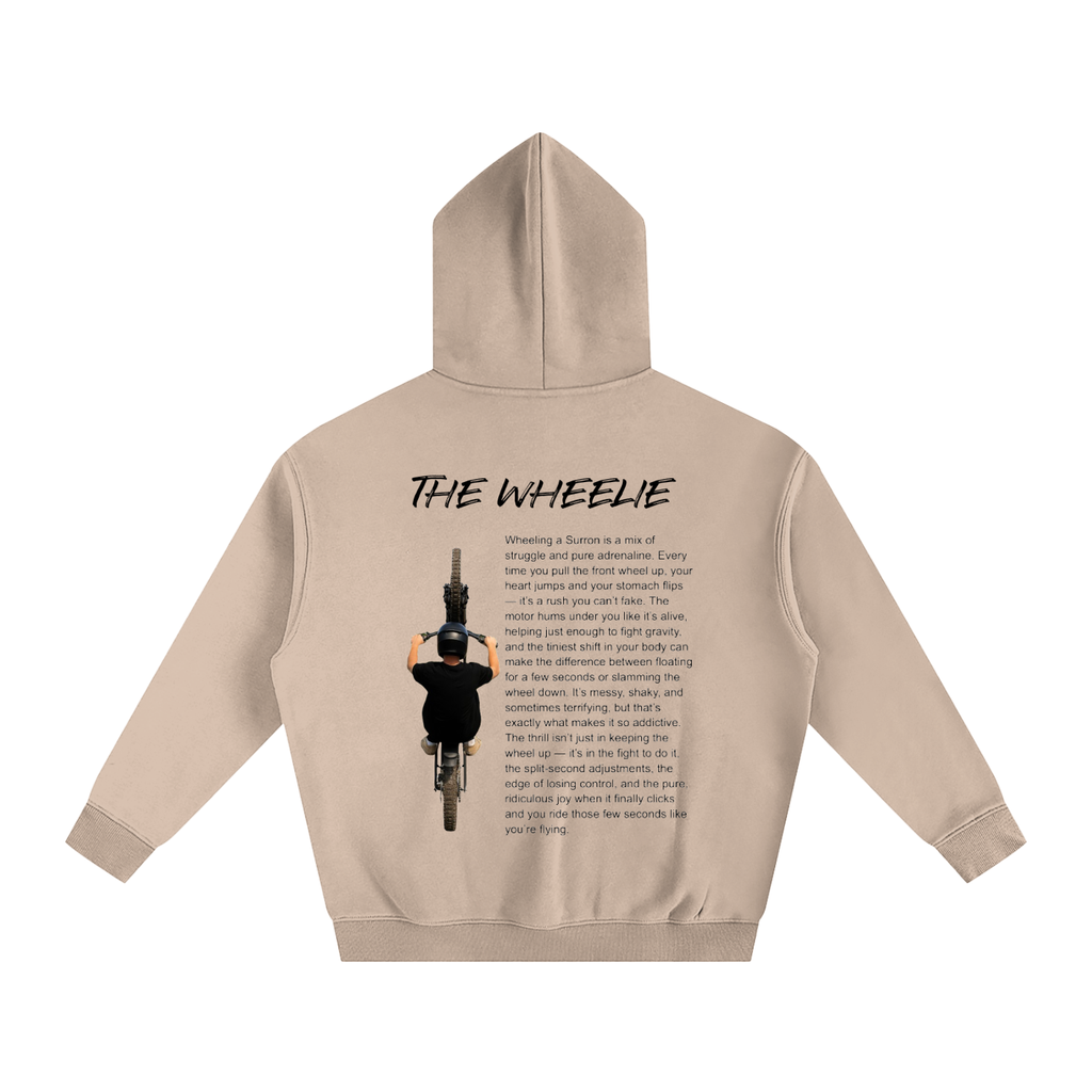 The wheelie Fleeced Hoodie