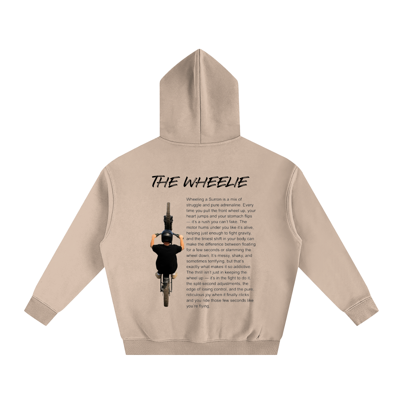 The wheelie Fleeced Hoodie
