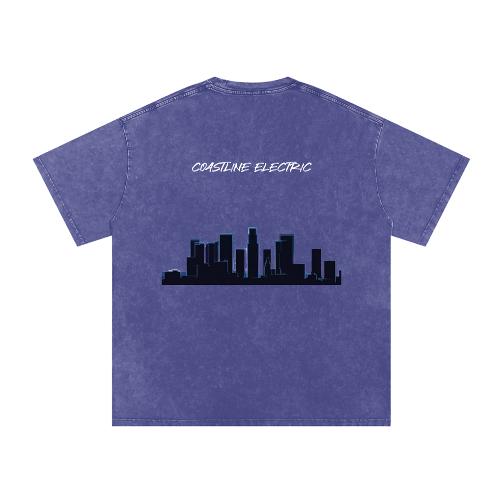 Coastline Electric base Oversized Cotton T-Shirt