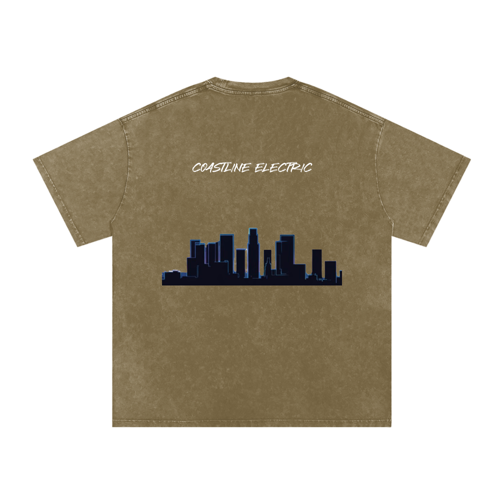 Coastline Electric base Oversized Cotton T-Shirt