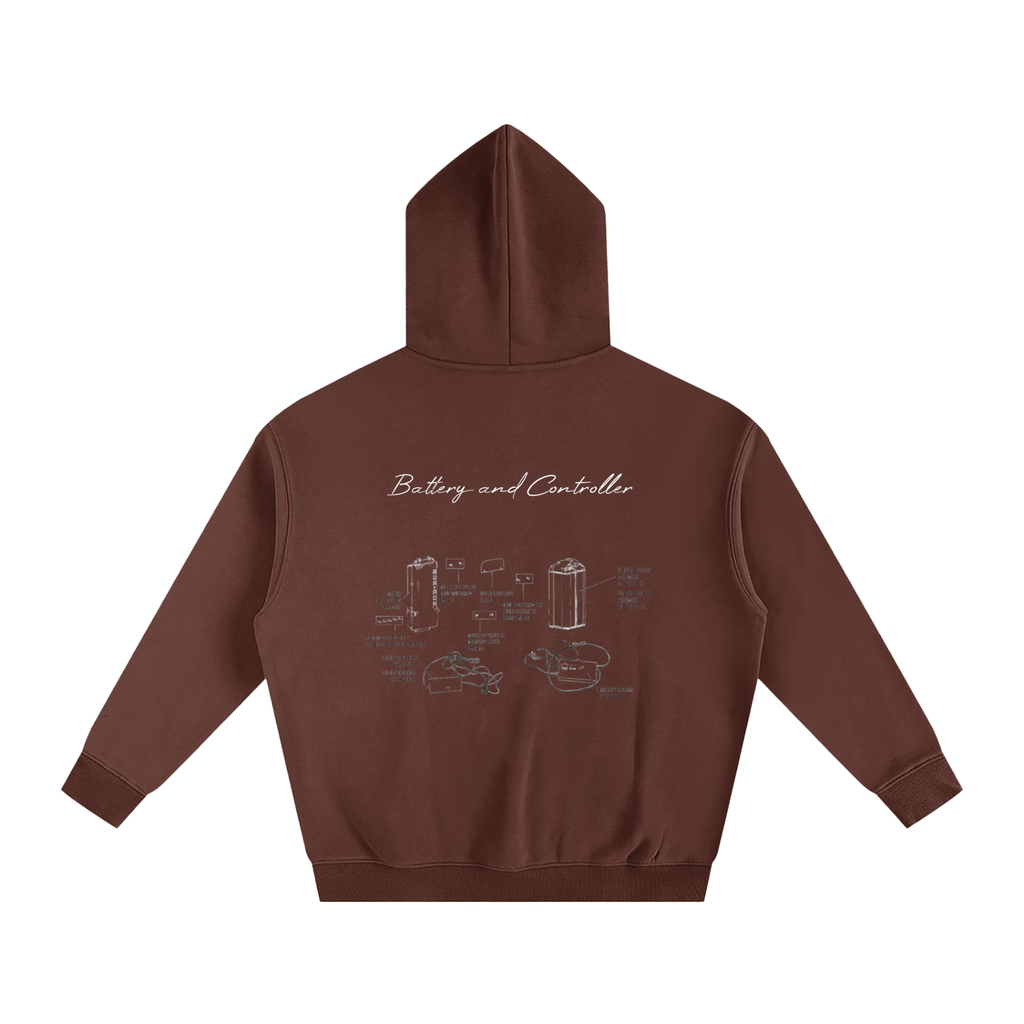 Battery and Controller Diagram Hoodie