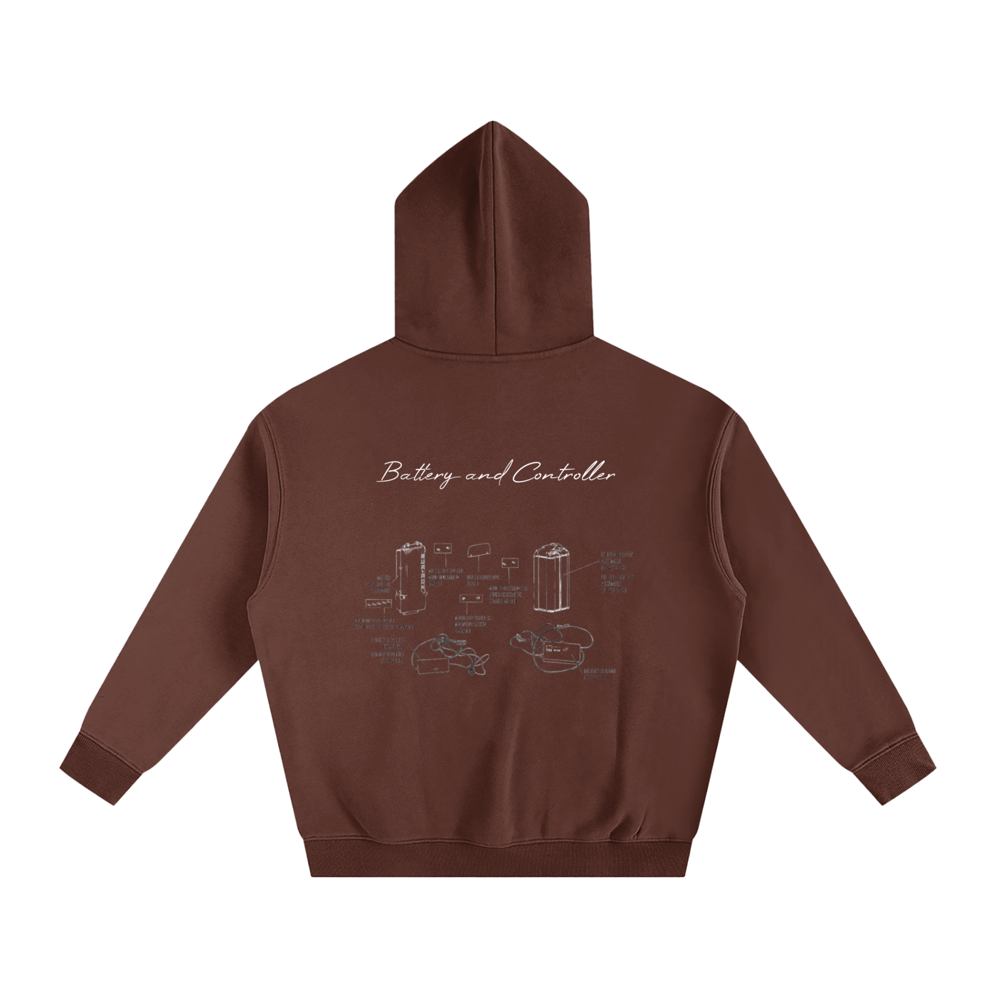 Battery and Controller Diagram Hoodie