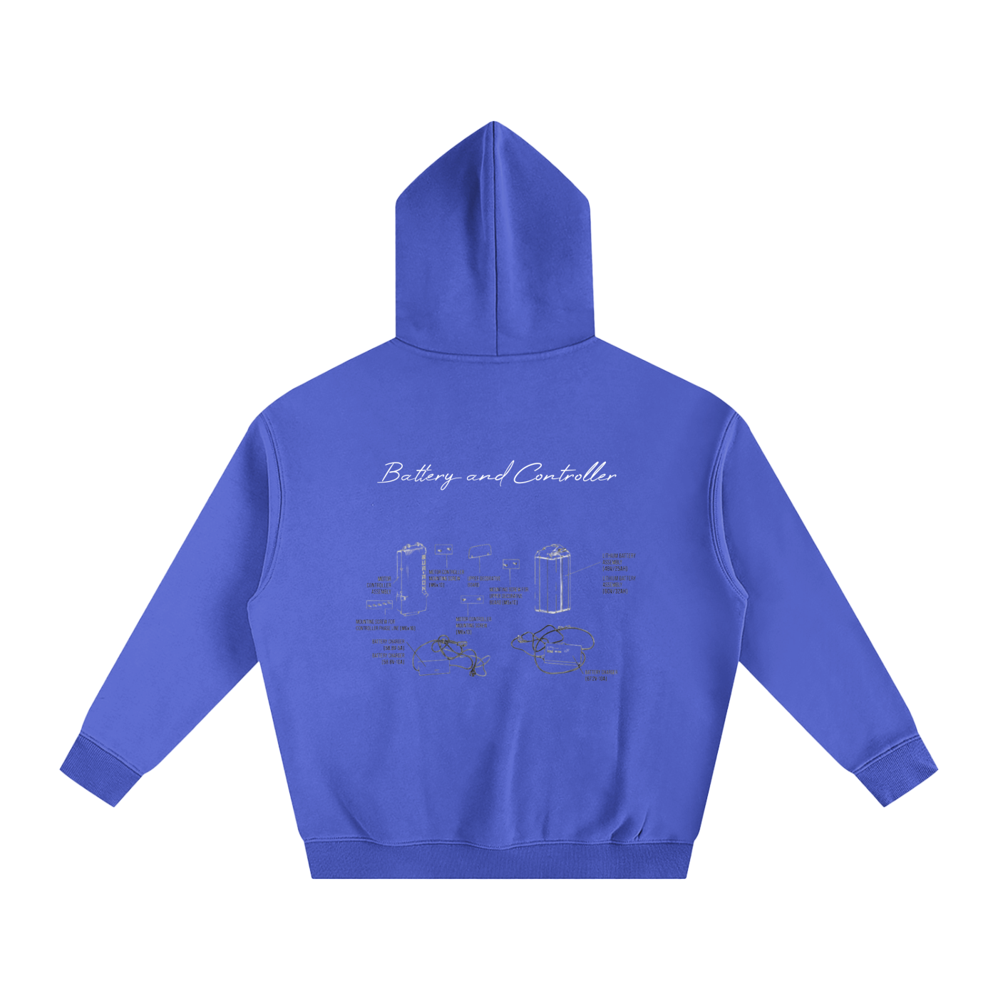 Battery and Controller Diagram Hoodie