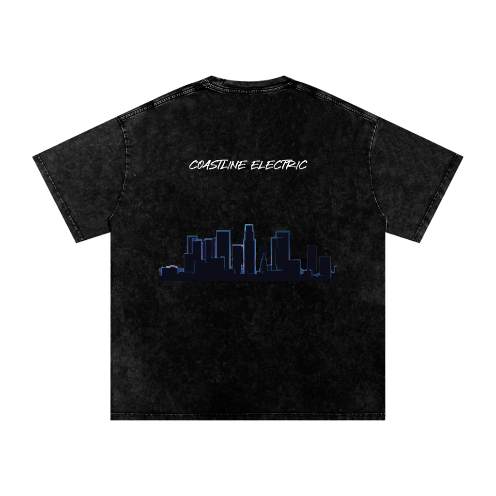 Coastline Electric base Oversized Cotton T-Shirt