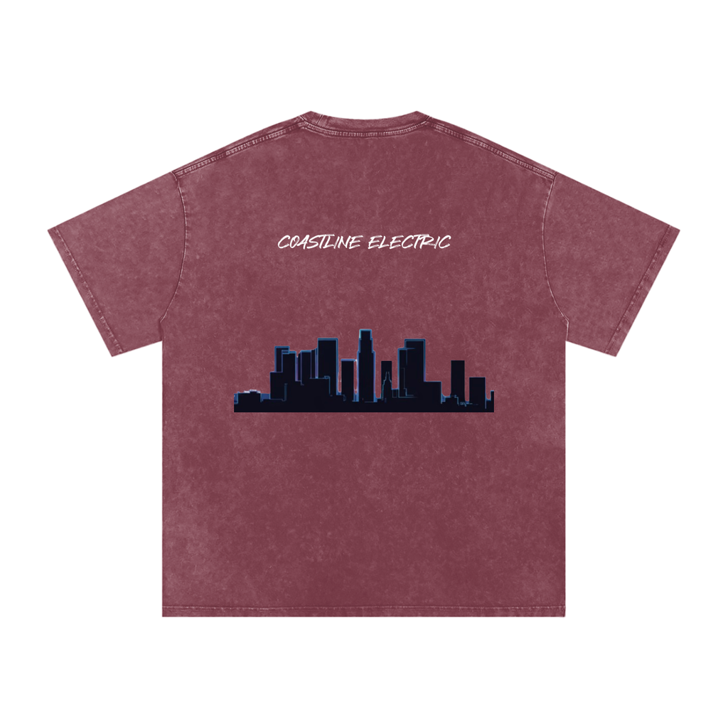 Coastline Electric base Oversized Cotton T-Shirt