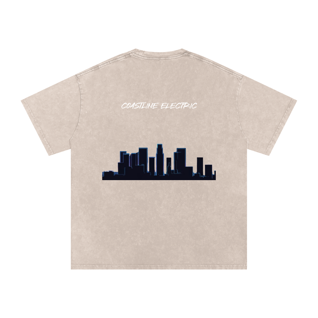 Coastline Electric base Oversized Cotton T-Shirt